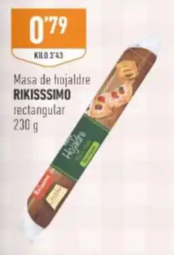Supermercados Deza Rikissimo masa de hojaldre rectangular oferta