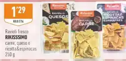 Supermercados Deza Rikissimo ravioli fresco carne queso o ricotta&espinacas oferta