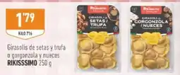 Supermercados Deza Rikissimo girasolis de setas y trufa o gorgonzola y nueces oferta