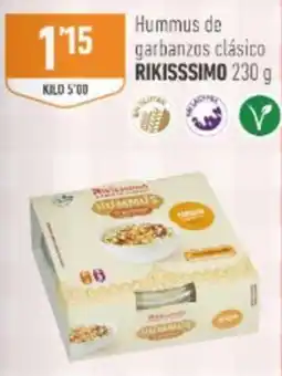 Supermercados Deza Rikissimo hummus de garbanzos clásico oferta