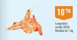 Supermercados Deza Langostino cocido oferta