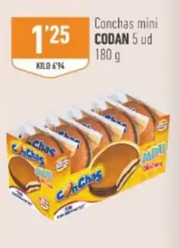 Supermercados Deza Codan conchas mini oferta