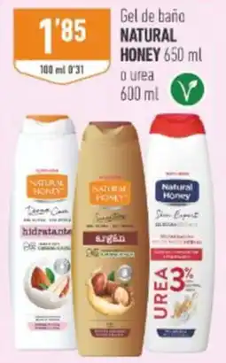 Supermercados Deza Natural Honey gel de baño oferta