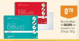 Supermercados Deza Golden block de dibujo oferta