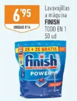 Supermercados Deza Finish lavavajillas todo en 1 oferta