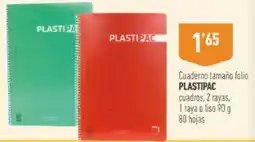 Supermercados Deza Plastipac cuaderno oferta