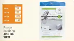 Supermercados Deza Arco Iris Verde protector colchón rizo oferta