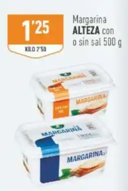 Supermercados Deza Margarina alteza con o sin sal oferta