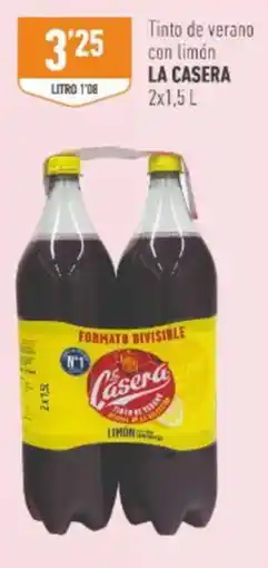Supermercados Deza La Casera tinto de verano con limón oferta