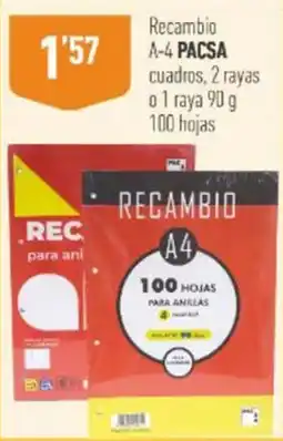 Supermercados Deza Pacsa recambio a4 oferta