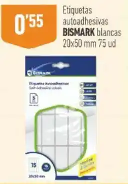 Supermercados Deza Bismark etiquetas autoadhesivas blancas oferta