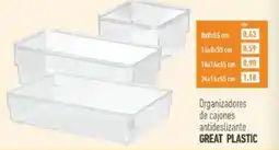 Supermercados Deza Great Plastic organizadores de cajones antideslizante oferta