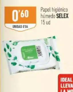 Supermercados Deza Selex papel higiénico húmedo oferta