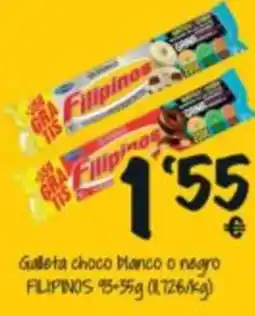Cash Fresh Filipinos galleta choco blanco o negro oferta