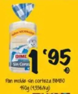 Cash Fresh Bimbo pan molde sin corteza oferta