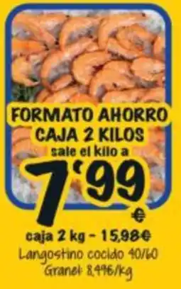 Cash Fresh Langostino cocido 40/60 oferta