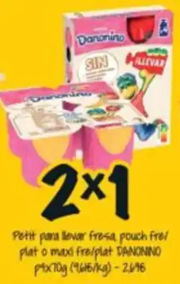 Cash Fresh Danonino petit para llevar fresa oferta