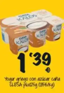 Cash Fresh Clesa yogur griego con azúcar caña oferta