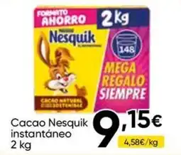 FROIZ Nesquik cacao instantáneo oferta