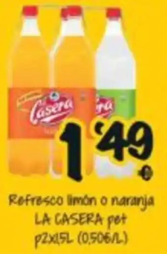 Cash Fresh La casera refresco limón o naranja oferta