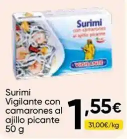FROIZ Surimi Vigilante con camarones al ajillo picante oferta
