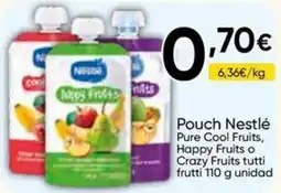 FROIZ Nestlé Pouch Pure Cool Fruits Happy Fruits o Crazy Fruits oferta