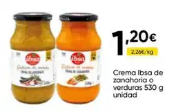 FROIZ Ibsa crema de zanahoria o verduras oferta