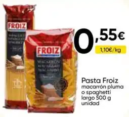 FROIZ Froiz pasta macarrón pluma o spaghetti oferta