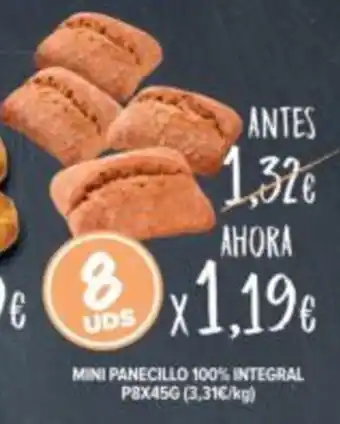 Mini panecillo 100% integral