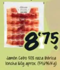Cash Fresh Jamón Cebo 50% raza ibérica oferta
