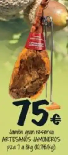 Cash Fresh artesanos jamoneros jamón gran reserva oferta