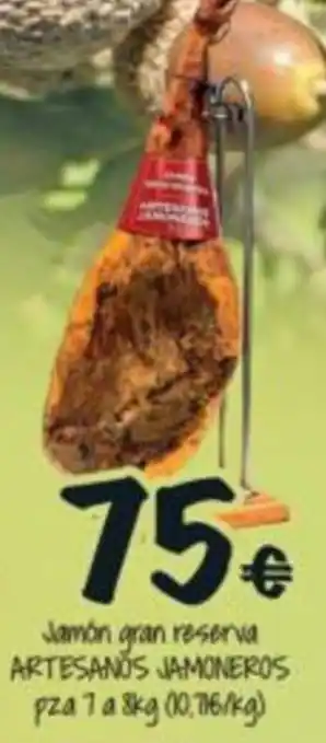Cash Fresh artesanos jamoneros jamón gran reserva oferta