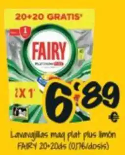 Cash Fresh Fairy lavavajillas mag plat plus limon oferta
