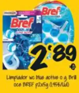 Cash Fresh Bref limpiador wc blue active oferta
