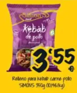 Cash Fresh simons kebab de pollo oferta