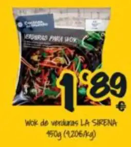 Cash Fresh La sirena wok de verduras oferta