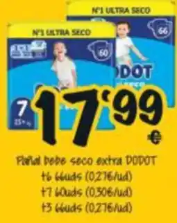 Cash Fresh DODOT pañal bebe seco extra oferta