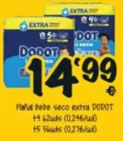 Cash Fresh Dodot pañal bebe seco extra oferta