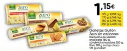 FROIZ Galletas Gullón Zero sin azúcares oferta