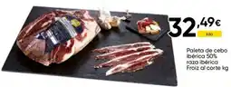 FROIZ Paleta de cebo ibérica 50% raza ibérica oferta