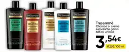 FROIZ Tresemmé champú o crema suavizante oferta