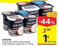 Caprabo Danone - iogurt grec amb stracciatella oferta