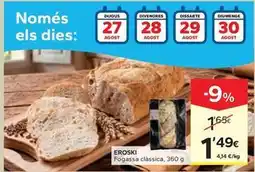 Caprabo Eroski - fogassa clàssica oferta