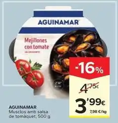Caprabo Aguinamar - musclos amb salsa de tomàquet oferta