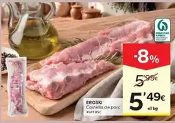 Caprabo Eroski - costella de porc xurrasc oferta