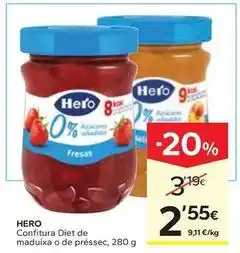 Caprabo Hero - confitura diet de maduixa oferta