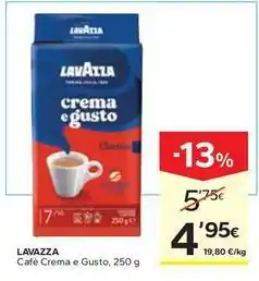 Caprabo Lavazza - cafe crema e gusto oferta
