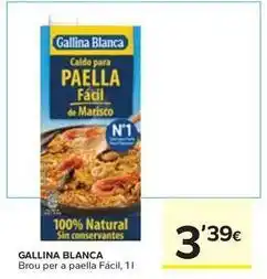 Caprabo Gallina blanca - brou per a paella facil oferta