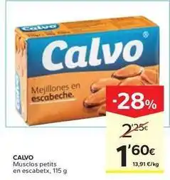 Caprabo Calvo - musclos petits en escabetx oferta