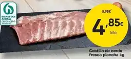FROIZ Costilla de cerdo fresca plancha oferta